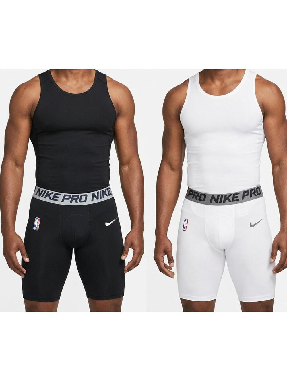 Nike Pro Combat NBA Compression Shorts L Black Dri-FIT Basketball